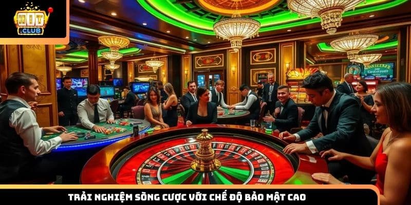 Trải nghiệm sòng cược với chế độ bảo mật cao